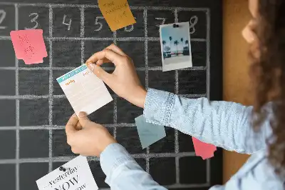 Cork memo board for lesson plans