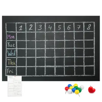 Cork memo board for lesson plans