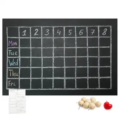 Cork memo board for lesson plans
