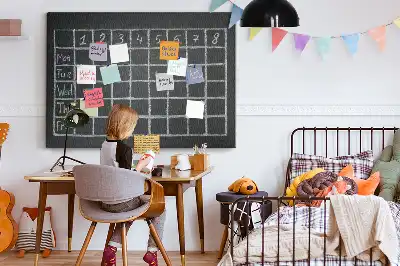 Cork memo board for lesson plans