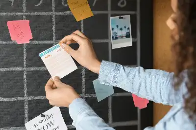Cork memo board for lesson plans
