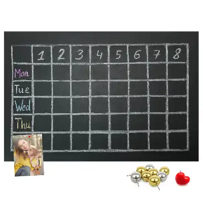 Cork memo board for lesson plans