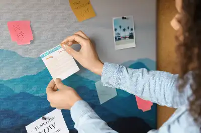 Watercolor Mountains Printed Cork Board