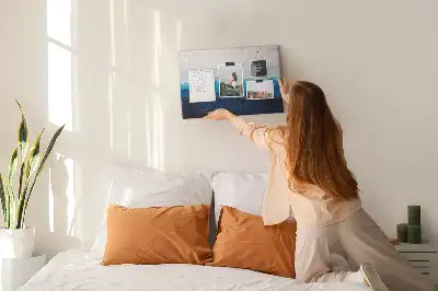 Watercolor Mountains Printed Cork Board