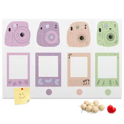 Printed Cork Memo Board Camera set