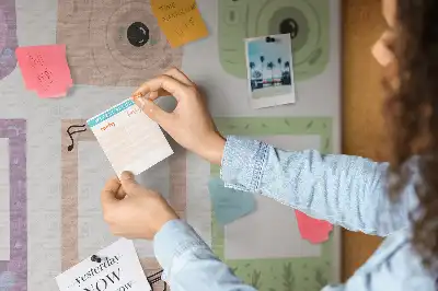 Printed Cork Memo Board Camera set