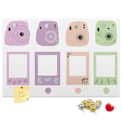 Printed Cork Memo Board Camera set