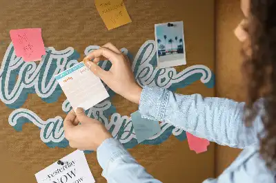 Printed Let's Go on a Trip Cork Board