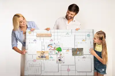 Weekly Planner Printed Cork Memo Board