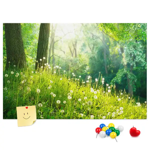 Spring Nature Printed Cork Memo Board