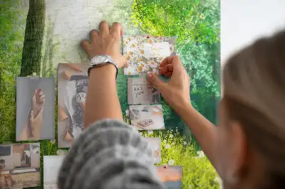 Printed Cork Memo Board Spring nature