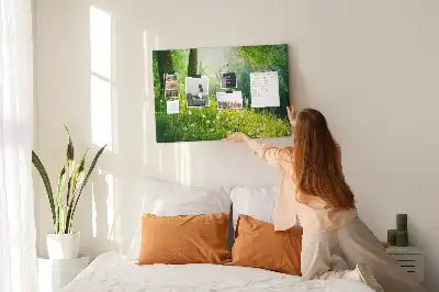 Spring Nature Printed Cork Memo Board