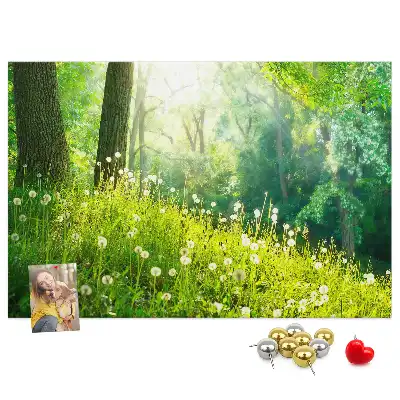 Spring Nature Printed Cork Memo Board