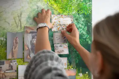 Spring Nature Printed Cork Memo Board