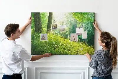 Spring Nature Printed Cork Memo Board