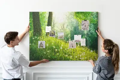 Spring Nature Printed Cork Memo Board
