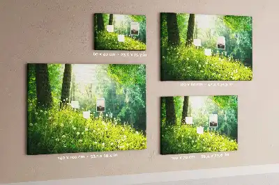 Printed Cork Memo Board Spring nature