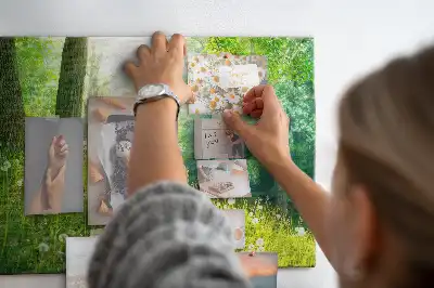 Printed Cork Memo Board Spring nature