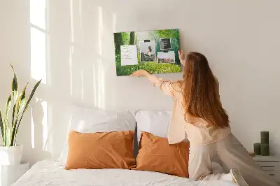 Spring Nature Printed Cork Memo Board