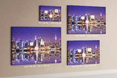 Printed Cork Board New York at night