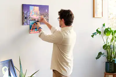 Printed Cork Board New York at night