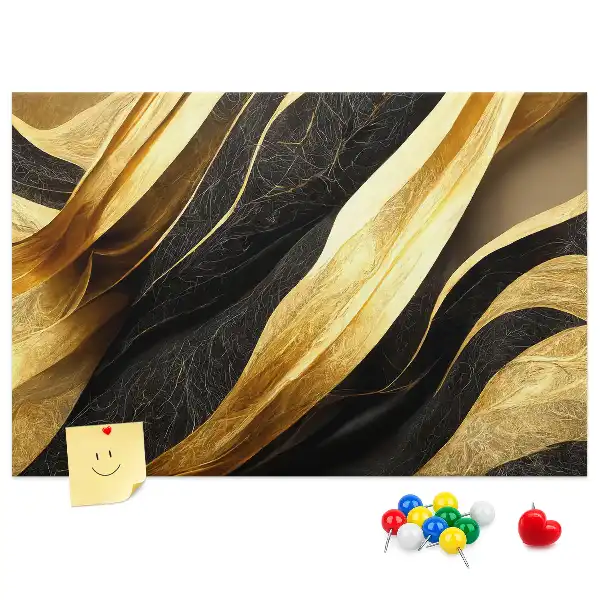 Elegant Abstraction Printed Cork Memo Board
