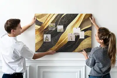 Elegant Abstraction Printed Cork Memo Board