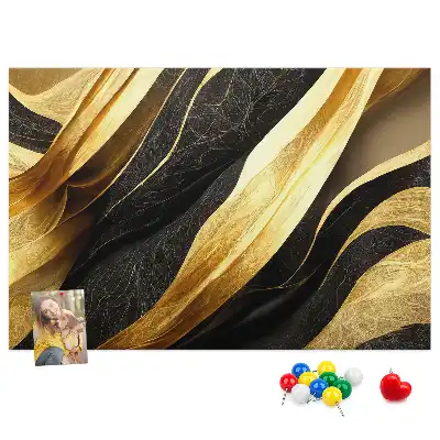 Elegant Abstraction Printed Cork Memo Board