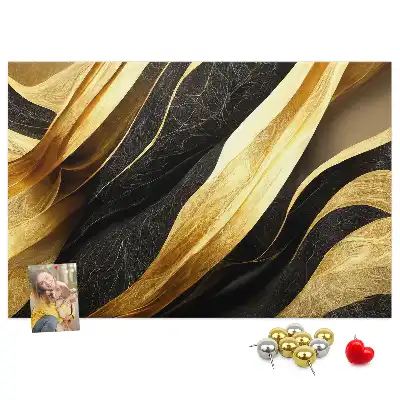 Elegant Abstraction Printed Cork Memo Board
