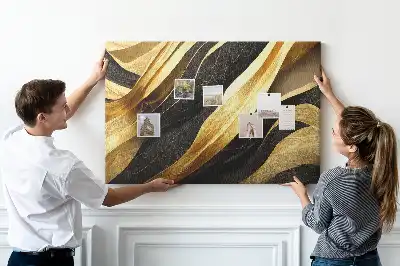 Elegant Abstraction Printed Cork Memo Board