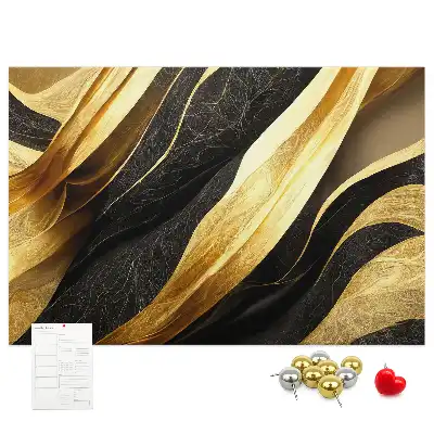 Elegant Abstraction Printed Cork Memo Board