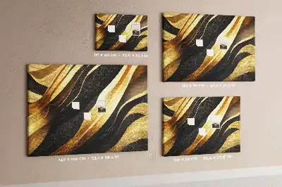Elegant Abstraction Printed Cork Memo Board