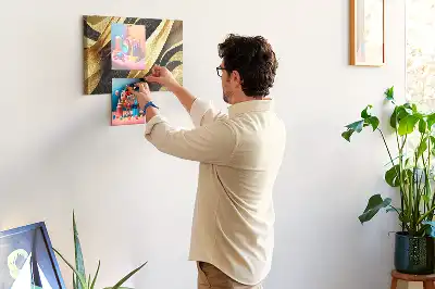 Elegant Abstraction Printed Cork Memo Board