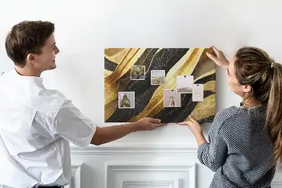 Elegant Abstraction Printed Cork Memo Board
