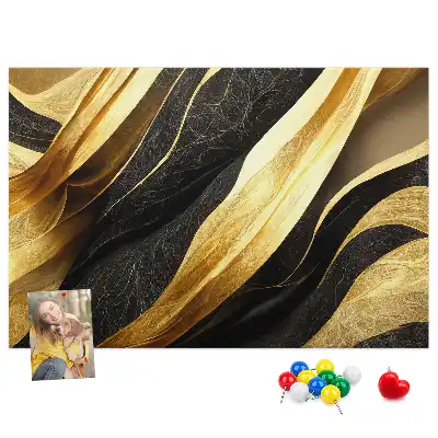 Elegant Abstraction Printed Cork Memo Board