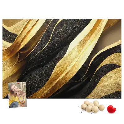 Elegant Abstraction Printed Cork Memo Board