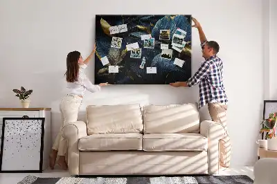 Decorative Floral Printed Cork Board