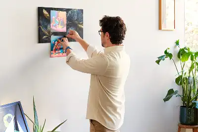 Decorative Floral Printed Cork Board