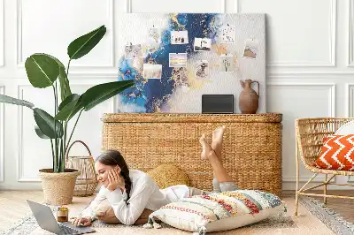 Marble Pattern Printed Cork Board