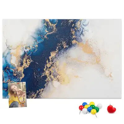 Marble Pattern Printed Cork Board