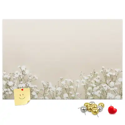 Printed Cork Memo Board Blooming flowers