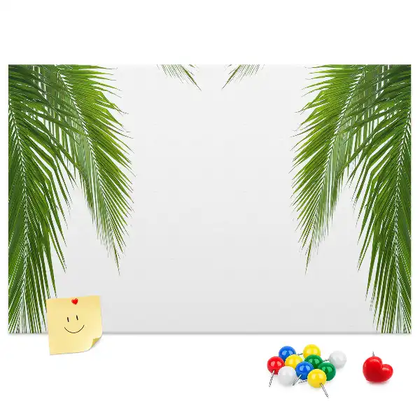 Palm leaf nature cork memo board