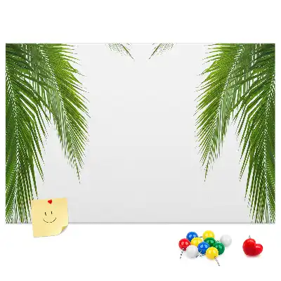 Cork memo board Leaves palm nature