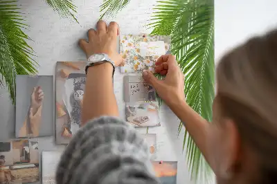 Palm leaf nature cork memo board
