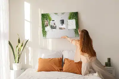 Palm leaf nature cork memo board