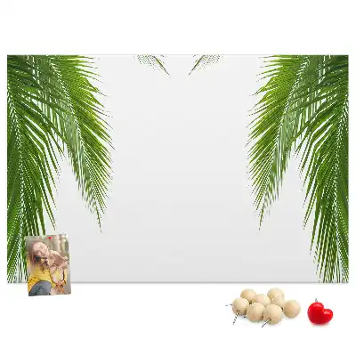 Palm leaf nature cork memo board
