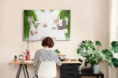 Palm leaf nature cork memo board