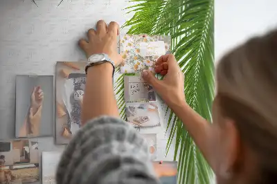 Palm leaf nature cork memo board