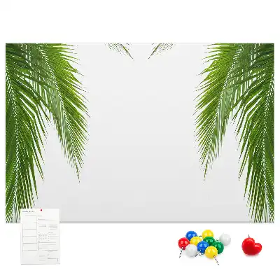 Palm leaf nature cork memo board