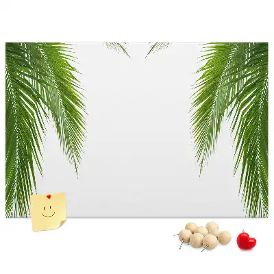 Palm leaf nature cork memo board